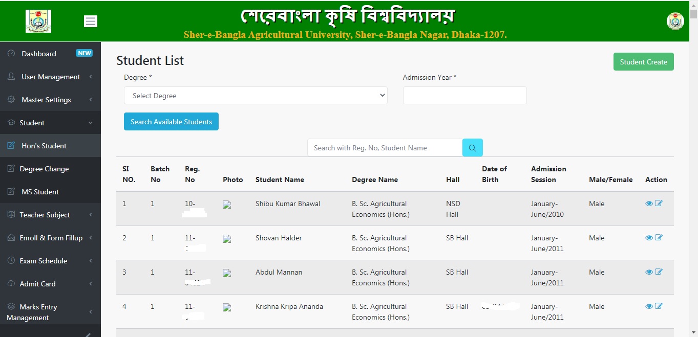 SAU Exam Controller Office Laravel Software